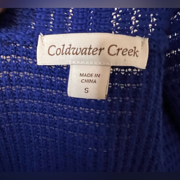 Coldwater Creek Knit Royal Blue Cardigan - Picture 5 of 7